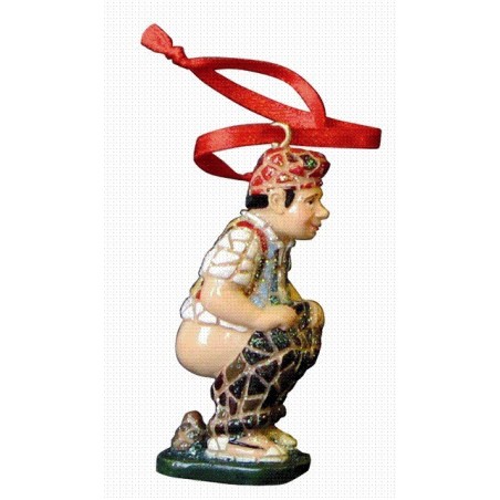 Caganer Christmas tree ornament