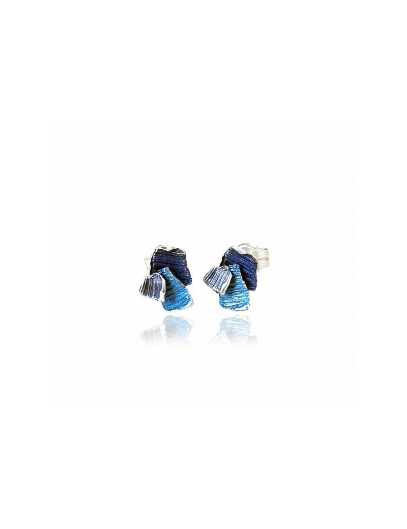 Boucles d'oreilles modernes émaillées