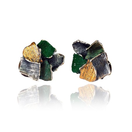 Modernist Enamel Earrings