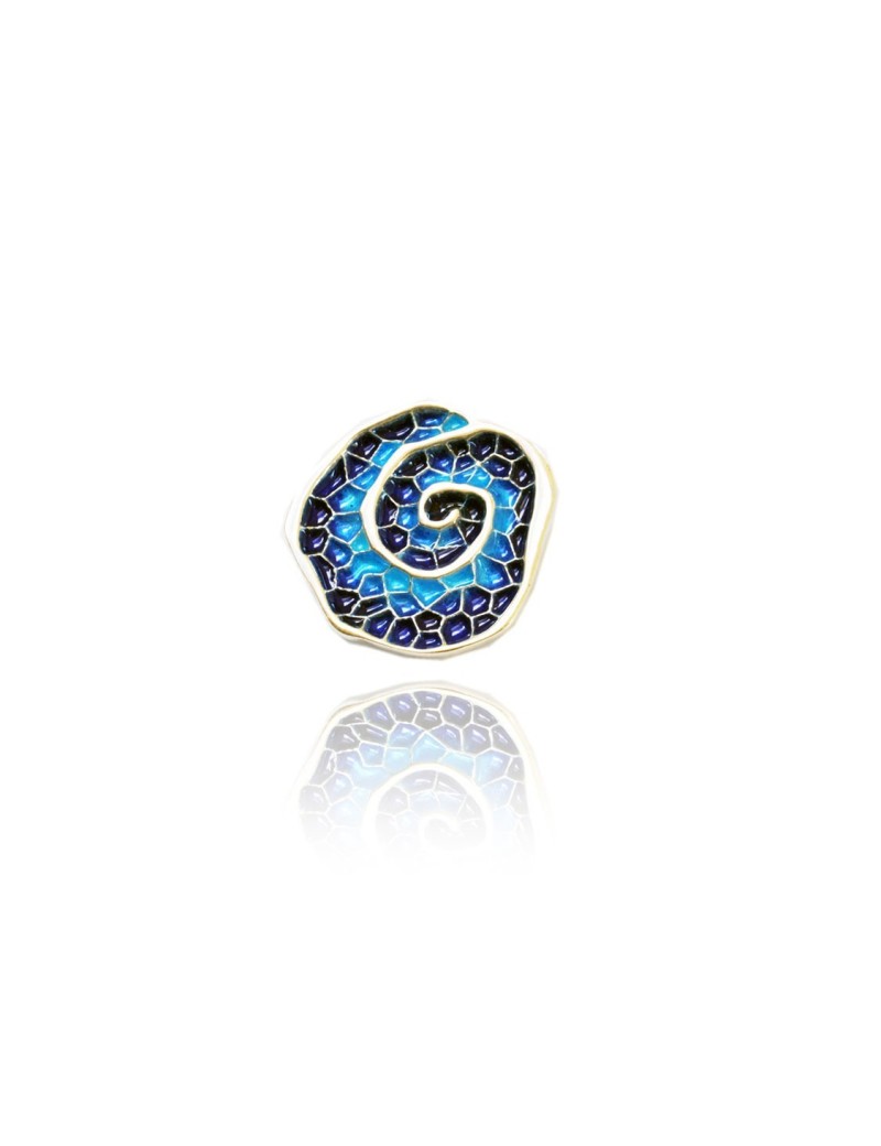 Petit pendentif rayé bleu