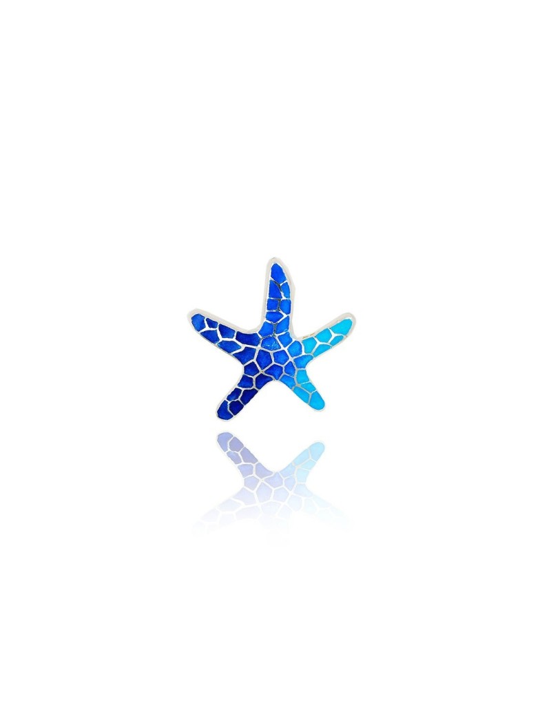 Colgante Estrella Gaudí Trencadís Azul Pequeño  