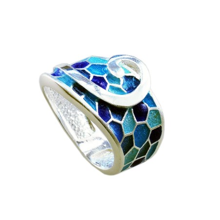 Anillo G de Gaudí azul
