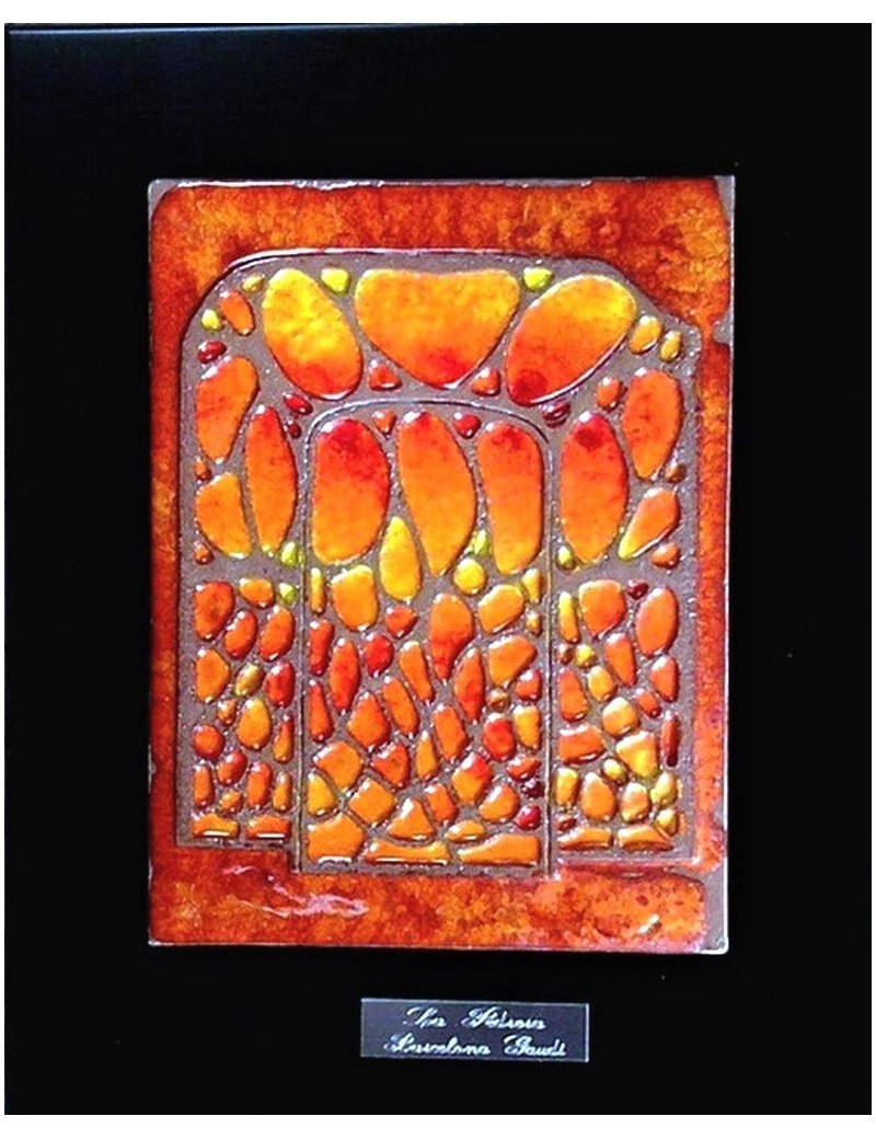 Cadre bas-relief porte de La Pedrera