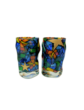 Set of 2 Drams of Glass Triana Estrellas