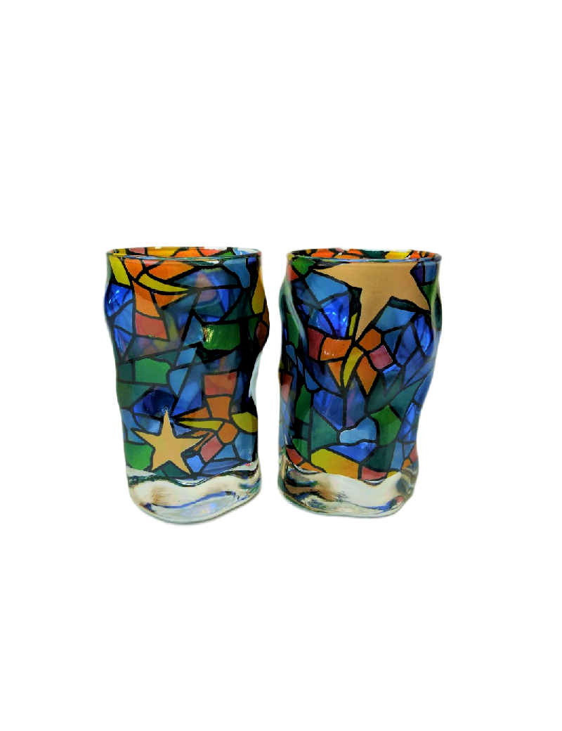 Set of 2 Drams of Glass Triana Estrellas