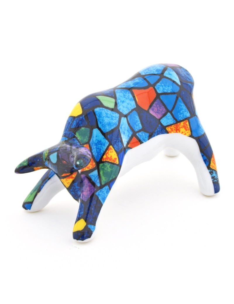 Taureau Céramique Trencadís Vitral