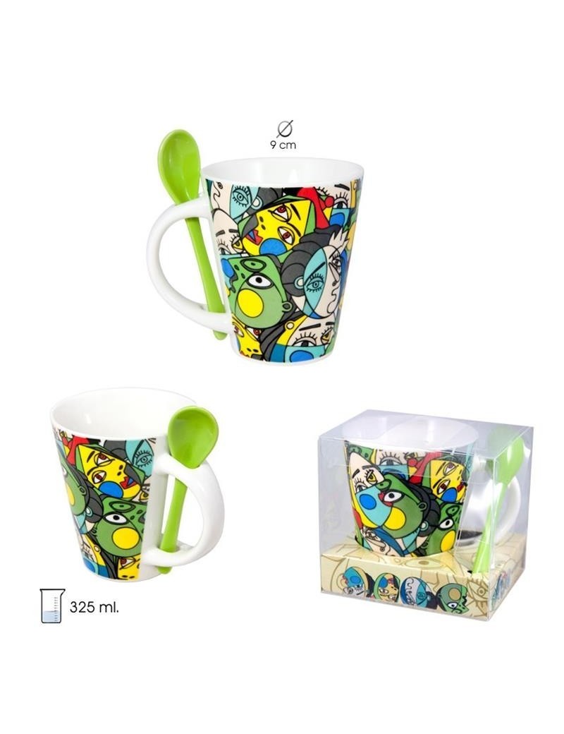 Taza Inspiración Picasso con cucharilla