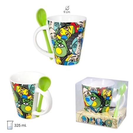 Taza Inspiración Picasso con cucharilla