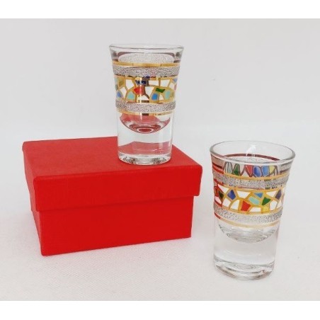 Verres à liqueur en or Gaudi