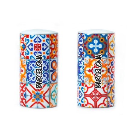 Salière et poivrière Mosaïques Modernistes Barcelone