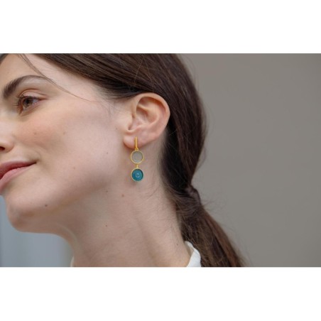 Barcelona Batlló Double Golden Earrings