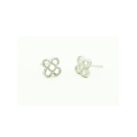 Arracades Blanques Flor Panot Barcelona