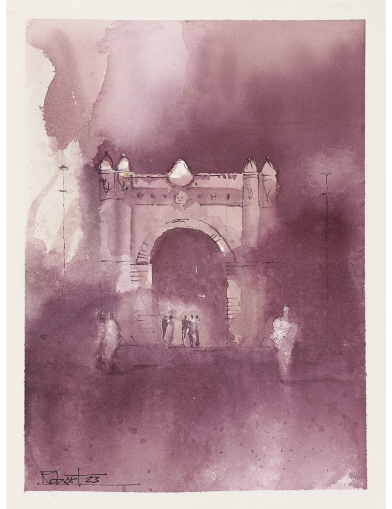 aquarella-sobre-alumini-arc-triomf
