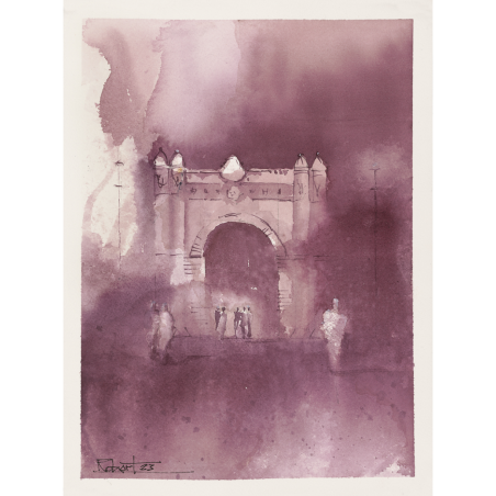 aquarelle-sur-aluminium-arc-de-triomphe