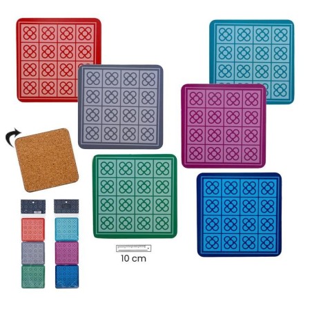 Set de 6 sous-verres en carton Barcelona Fleur Panot