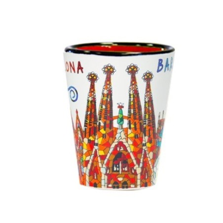 Verre à liqueur en céramique de Gaudí à Barcelone
