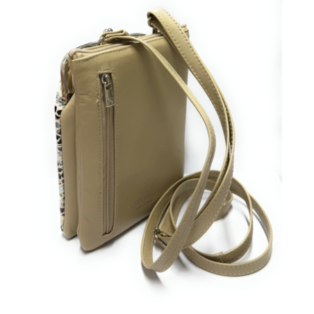 Bolso de piel Gaudí Plata