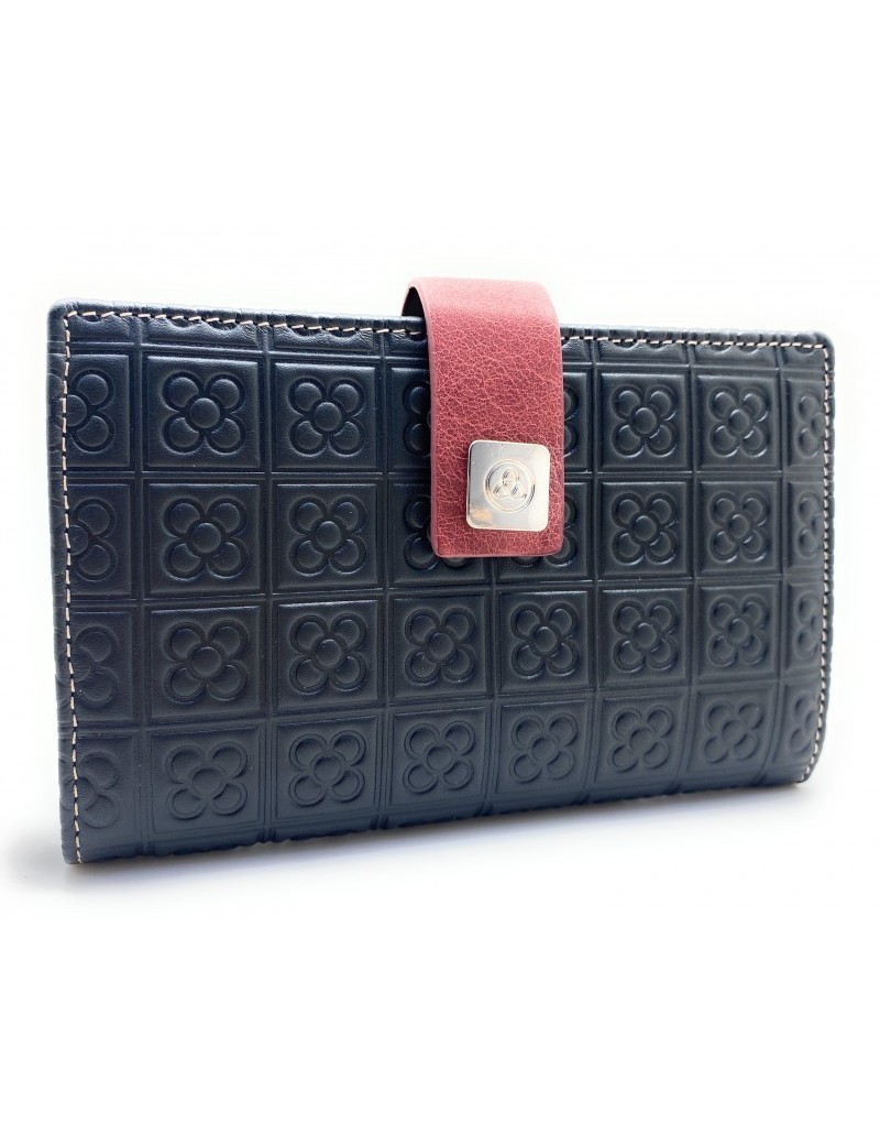 Leather Wallet Barcelona Panot Flor