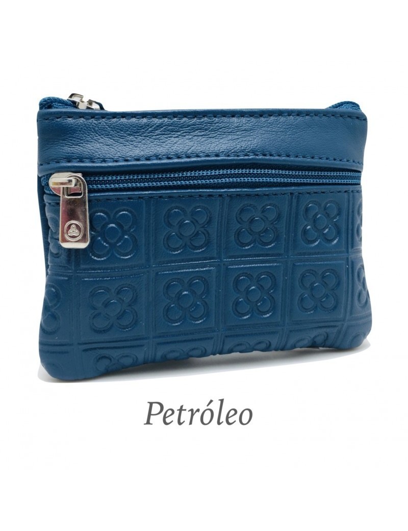 Monedero de piel Barcelona Panot
