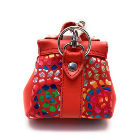 Monedero-llavero de piel Gaudí Barcelona