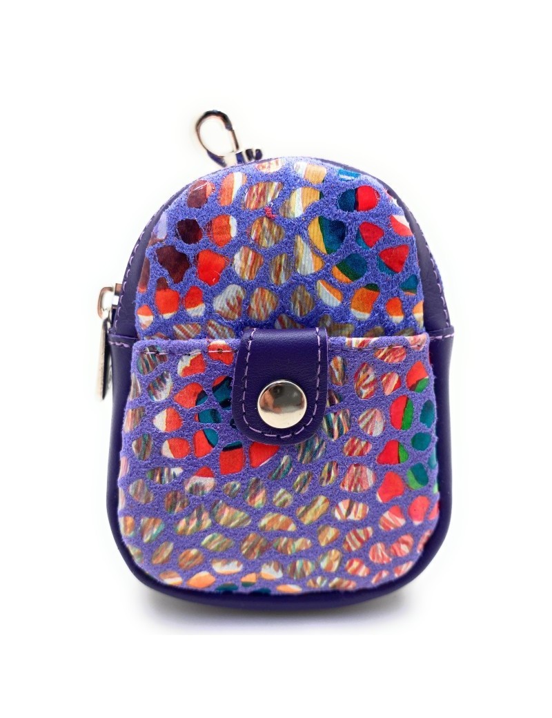 Leather Purse-Keyring Gaudi Barcelona Minibagpack