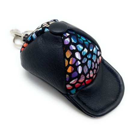 Monedero-llavero de piel Gaudí Barcelona Mini gorra