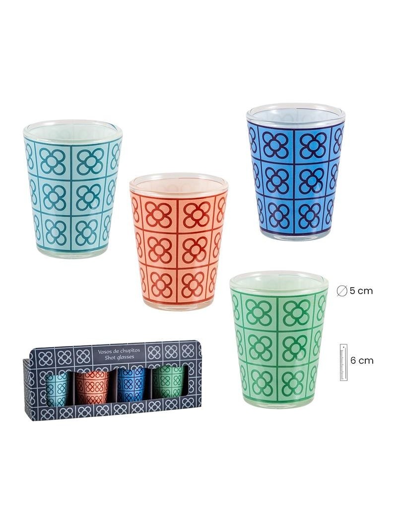 Ensemble de 4 verres à shot Panot Barcelona