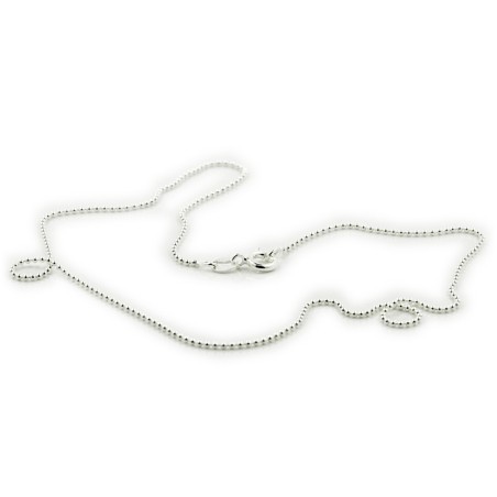 Cadena de plata polida
