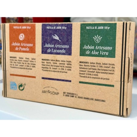 Pack of 3 Gaudi Barcelona handmade soaps
