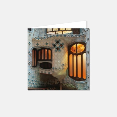 Casa Batllo inner court Postcard
