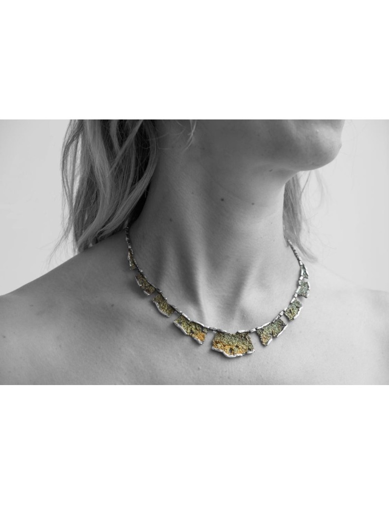 Big Modernist Enamel Pendant