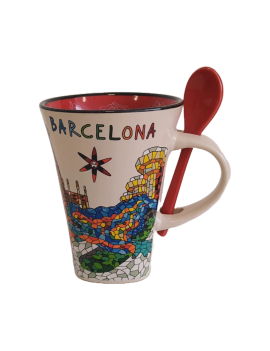 Mug with spoon Trencadís