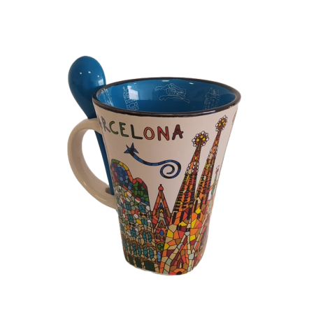 Mug with spoon Trencadís