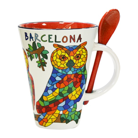 Tassa amb cullera Mussol Barcelona