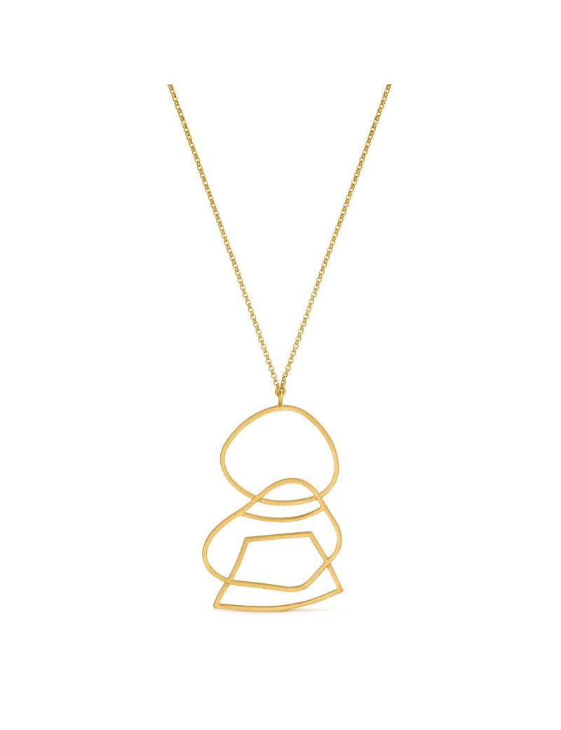 Colgante dorado Miró Jewelry Femme