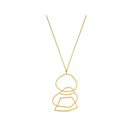 Colgante dorado Miró Jewelry Femme