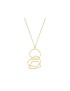 Colgante dorado Miró Jewelry Femme