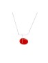 Collar Plata Miró Jewelry Rojo