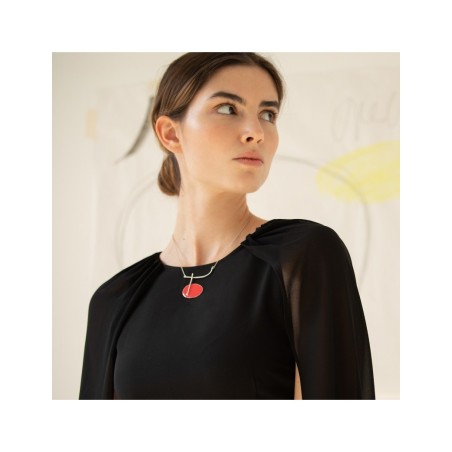 Collaret Plata Miró Jewelry Vermell