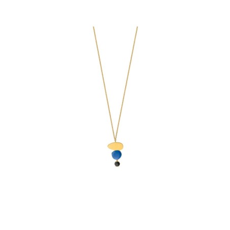 Golden necklace Miró Jewelry Triple