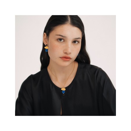 Golden necklace Miró Jewelry Triple