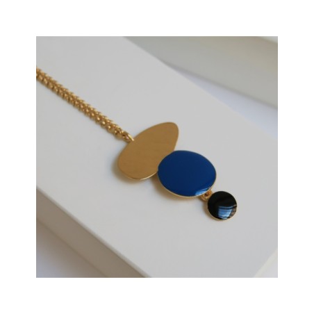 Golden necklace Miró Jewelry Triple