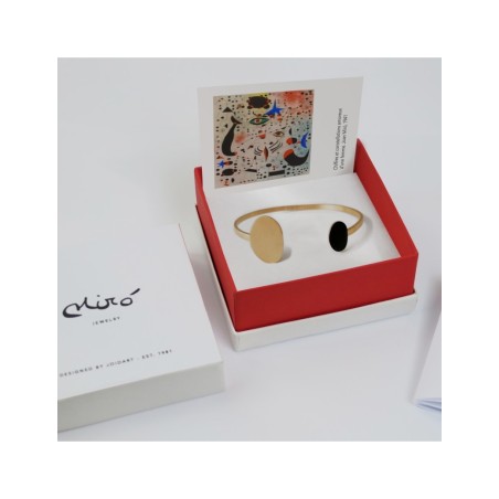 Polsera Daurada i Negra Miró Jewelry