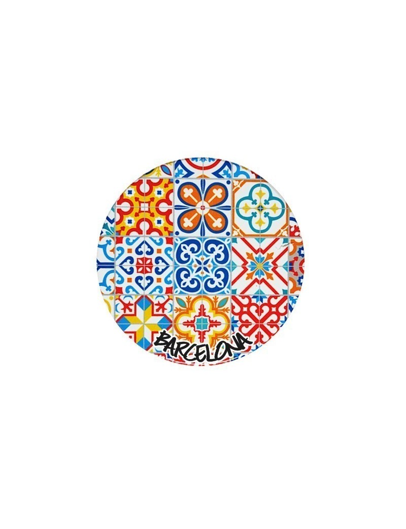 Sous-verre en céramique mosaïques modernistes Barcelone