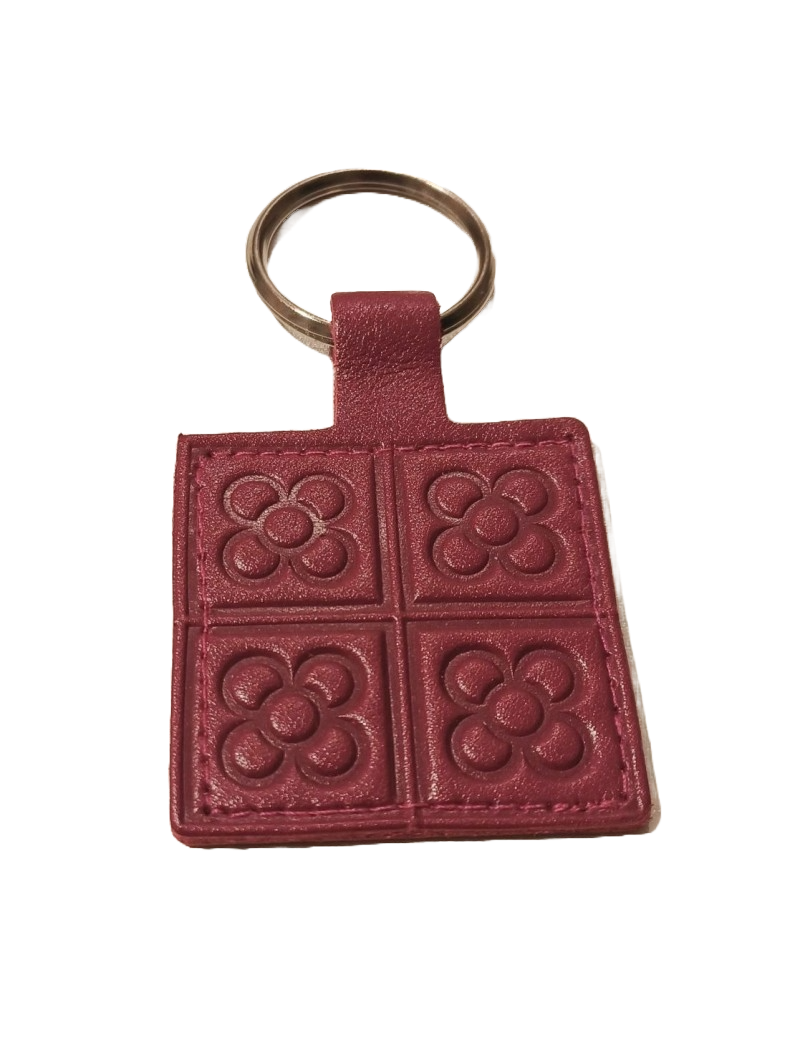 Leather Keyring Barcelona Panot