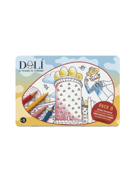 Pack 8 Postales Dalí para colorear