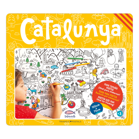 Map of Catalonia for coloring
