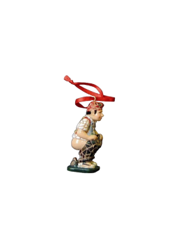 Caganer Christmas tree ornament
