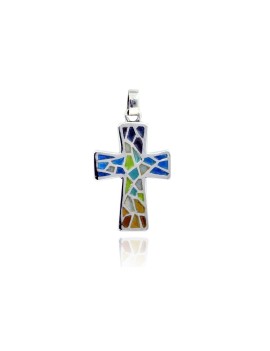 Croix Trencadís multicolor