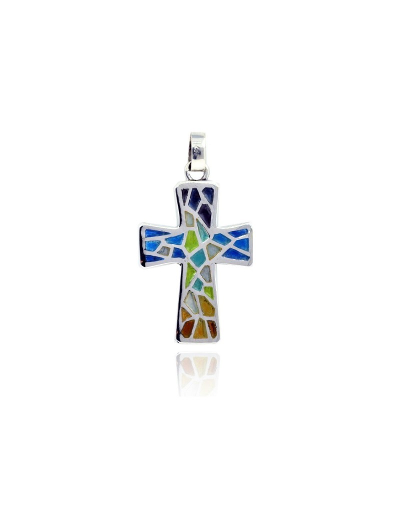 Croix Trencadís multicolor